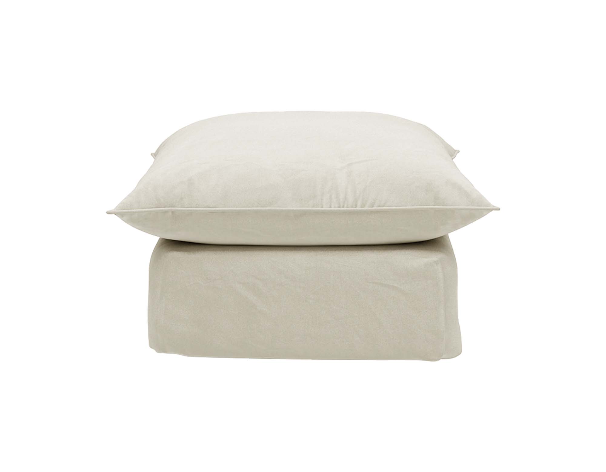 Sunstone Linen Marnie Piped Edge Footstool
