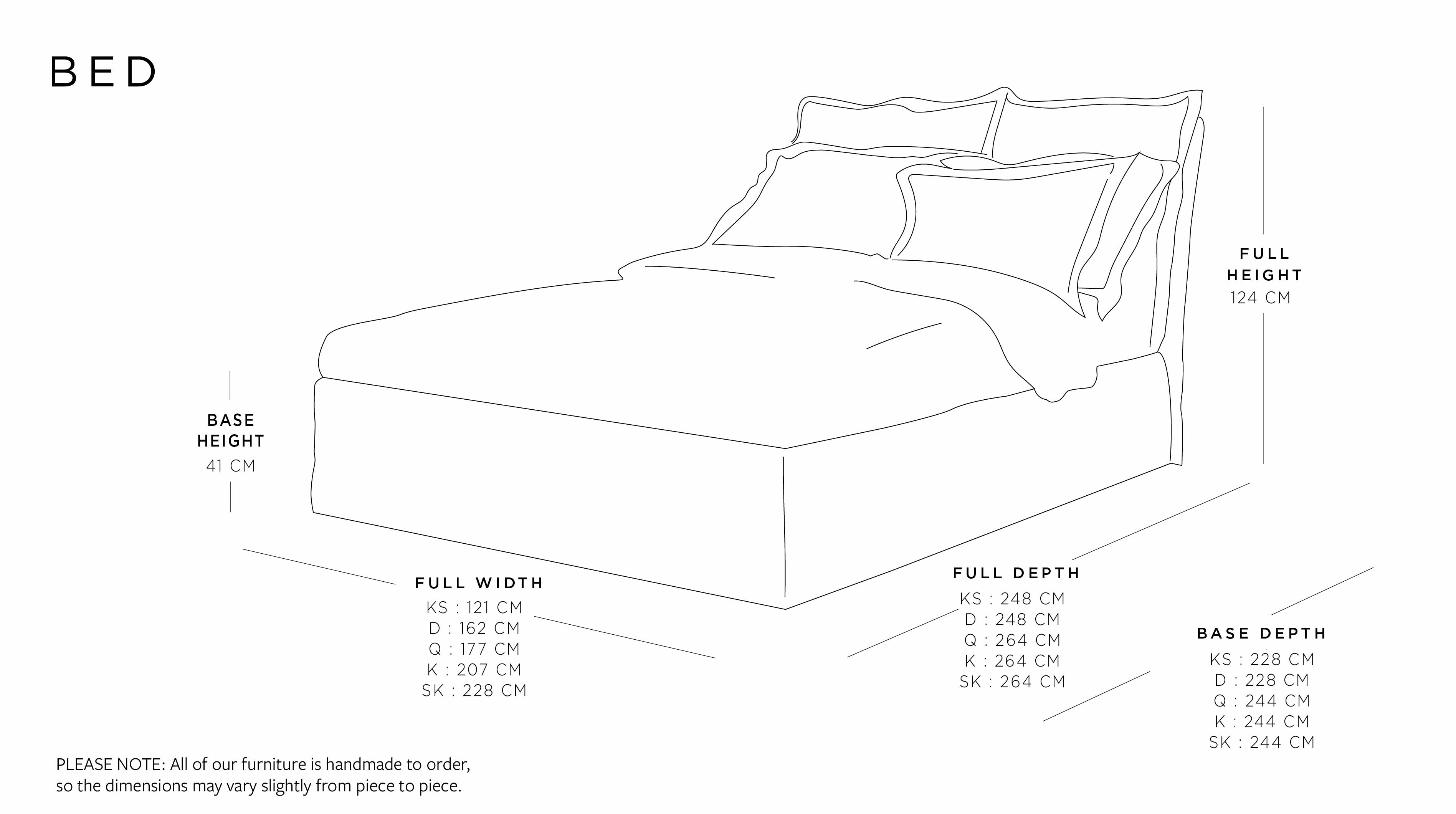King Single Bed | Marnie Range Size Guide